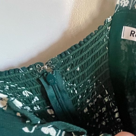 Reformation Green Floral Midi Dress - Picture 5 of 9